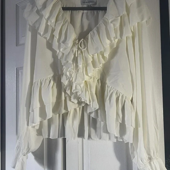 Torn by Ronny Kobo Soraya Ruffle Blouse - Picture 3 of 11